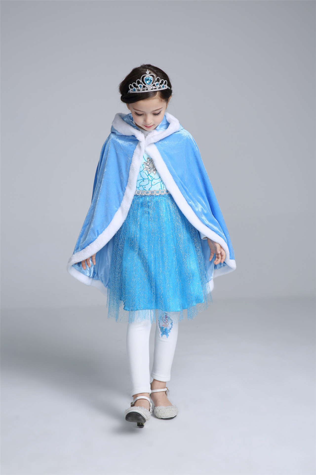 F68134 girl cape  girls shawl wool